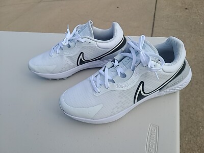 Men's 9.5 Wide Nike Infinity Pro 2 Golf React Shoes ''Pure Platinum'' (DM8449-101)