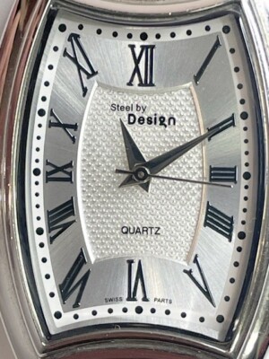 Steel By Design Swiss Quartz Watch Women 25mm Silver Tone  display picture 1