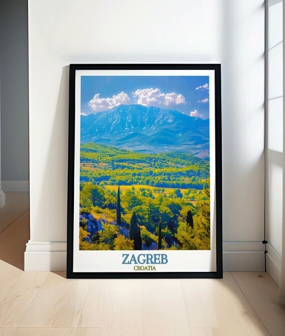 Zagreb Travel Poster - Medvednica Mountain Posters