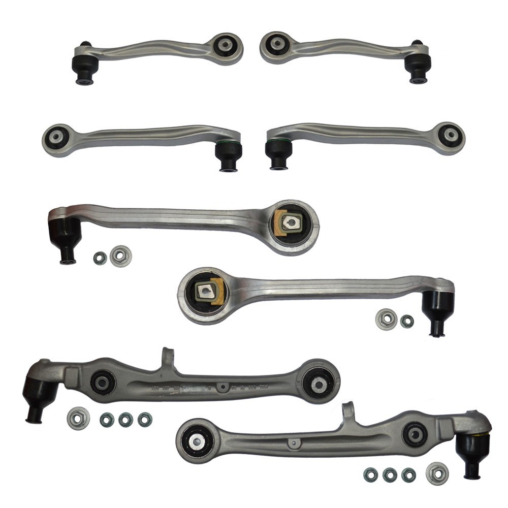 Bentley Gt Gtc & Flying Spur Complete Set Of 8 Upper & Lower Control Arms