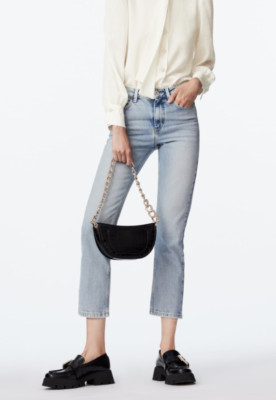 JEANS Z1975 HIGH RISE SLIM FLARE MIT RISSEN - Weiß | ZARA Deutschland /  Germany