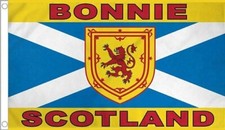 BONNIE SCOTLAND FLAG 5' x 3 Scottish Blue St Andrews Football Lion Burns Night