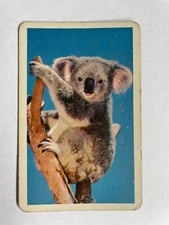 Golden Fleece Swap Card Australian Vintage Retro Rare Aussie Koala Bear Photo x1