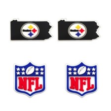 NFL Pittsburgh Steelers Football Team For Crocs Shoe Charms Jibbitz - 4 pieces