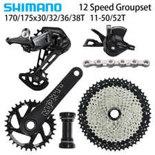SHIMANO DEORE M6100 12 Speed MTB Groupset 170/175mm Sunshine 11-50/52T KMC CHAIN