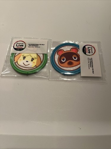 Nintendo Live 2023 | Animal Crossing Isabelle & Tom Nook Patch Set Seattle