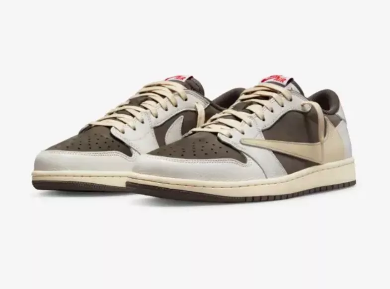 Nike Air Jordan 1 Low x Travis Scott Reverse Mocha Sail Ridgerock