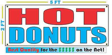 HOT DONUTS Banner Sign NEW Larger Size Best Quality for The  