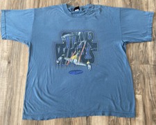 Vintage 1999 Star Wars Episode 1 Phantom Menace Movie Promo Shirt XL Jedi Sith