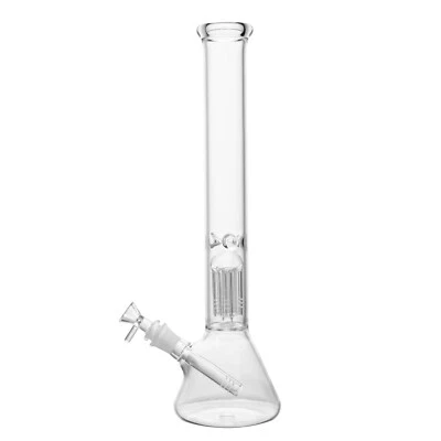 RORA 14.5mm Glass Bong Large Glass Water Pipe with Bowl Recycler Handmade Bongs