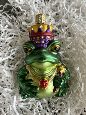 Merck Family s Old World Christmas Frog King  3.5 