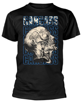 Carcass Necro Head schwarzes T-Shirt NEU OFFIZIELL