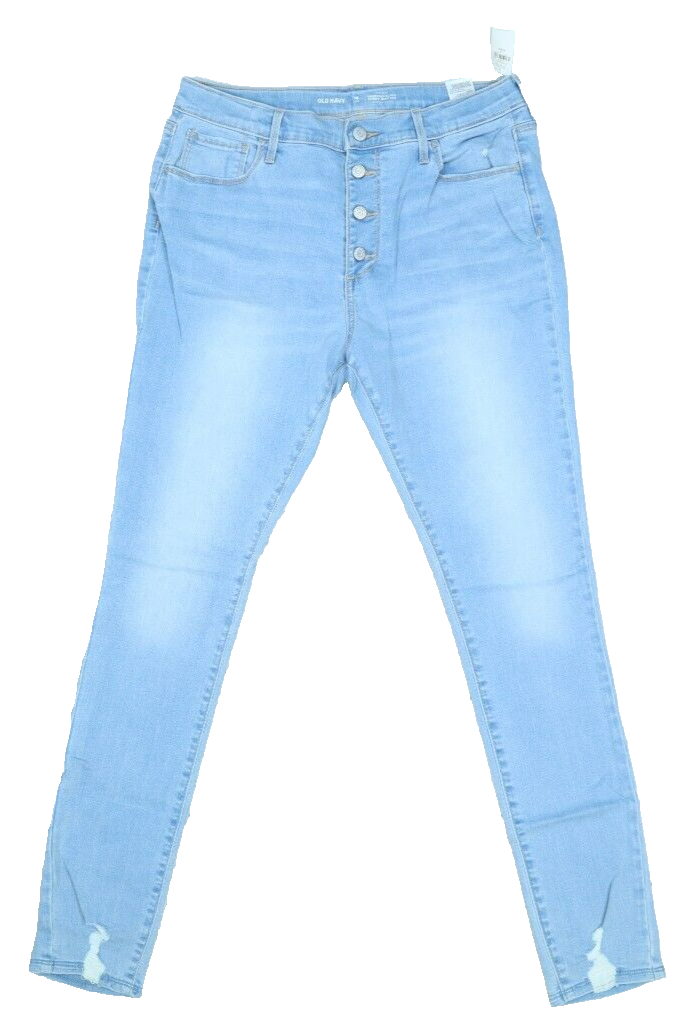 Old Navy High Rise Tough Button Fly Rockstar Super Skinny Jeggings