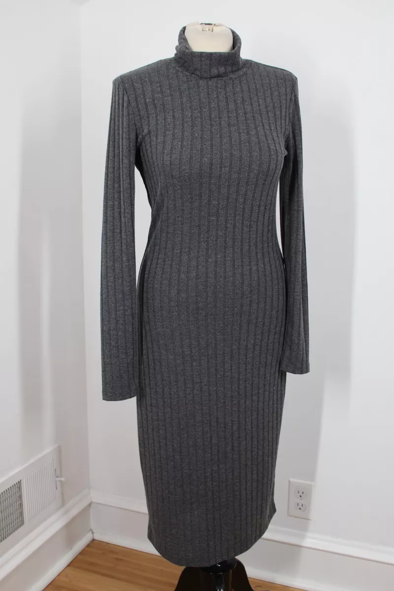 Long sleeve hotsell turtleneck midi dress