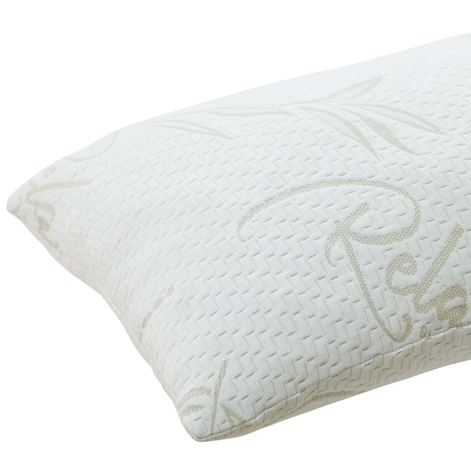 Modway Shredded Memory Foam Standard Queen Size Neck Pillow With Bamboo Cover - Image 4 of 4