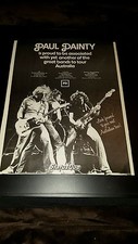 Status Quo Paul Dainty Corp. Australia Tour Rare Original Promo Poster Ad Framed