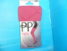 Pretty Polly Tights  One Size Raspberry Fashion Tights New Uk-Stock Fast-Deliver