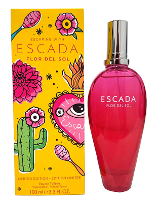 Escada Flor Del Sol for Women 3.3 oz Eau de Toilette Spray Limited