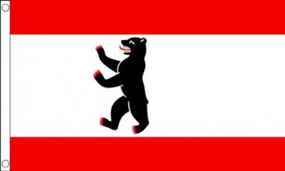 3' x 2' BERLIN FLAGGE Deutscher kleiner Bär Deutschland Bierfest Oktoberfest