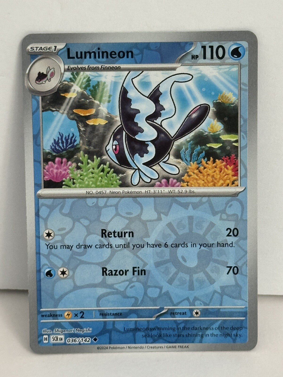 Pokemon TCG - Lumineon - 036/142 - Reverse Holo - Stellar Crown - NM