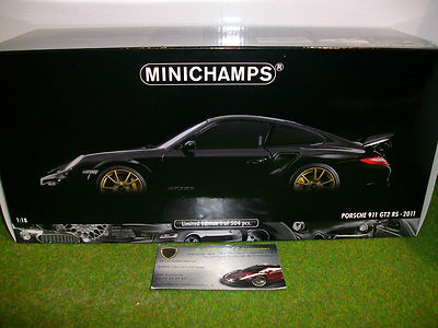 Porsche 911 997 GT2 RS 2011 Noire échelle 1/18 - Minichamps 100069402