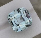 VVS 19.39 CT Natural Aquamarine Gemstone Cushion Cut From Pakistan
