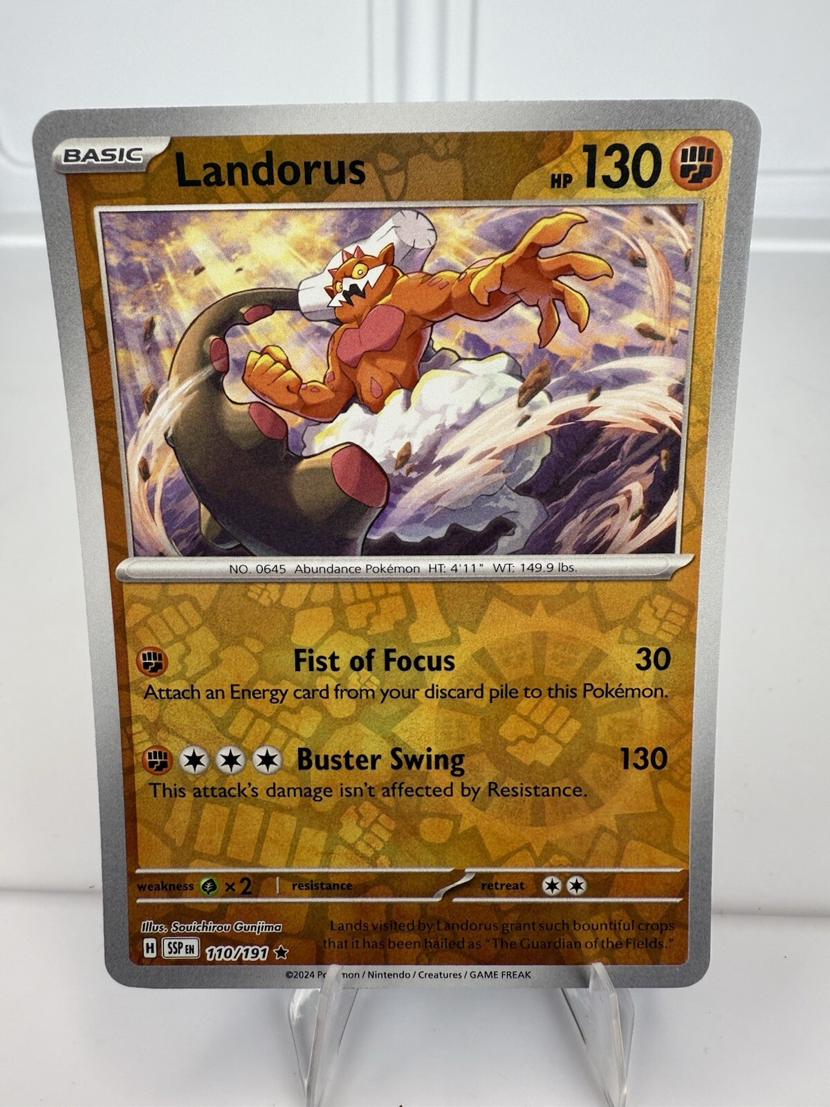 Pokémon TCG: Landorus - 110/191 - Reverse Holo - Surging Sparks - NM