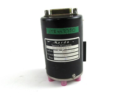 Narda RF Coaxial Switch P/N 062-B1234-A3D-4C1, 28 VDC