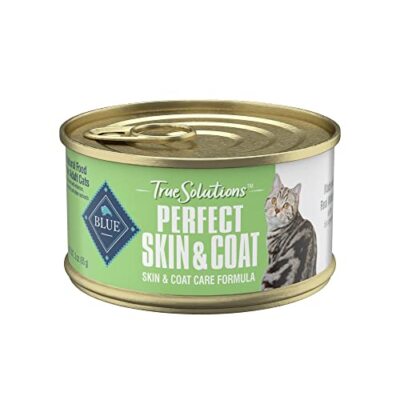Blue Buffalo True Solutions Perfect Skin Coat Whitefish Wet Cat Food 24 Cans