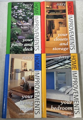 Easy Home Improvements Book Lot Of 4 Books Patio Closets Bedroom Storage