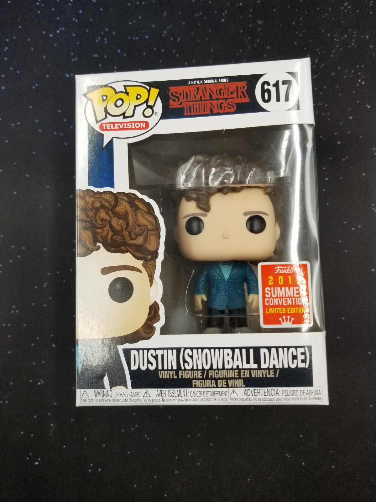 Dustin (Snowball Dance) 2018 Summer Convention Funko Pop Stranger Things Nib