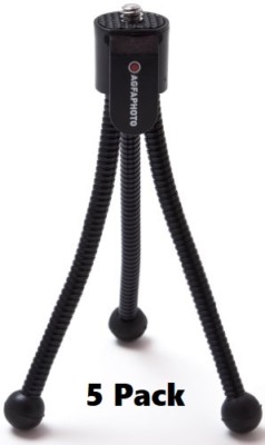 Agfa 5'' Flexible Tabletop Tripod - Black **5 Pack**
