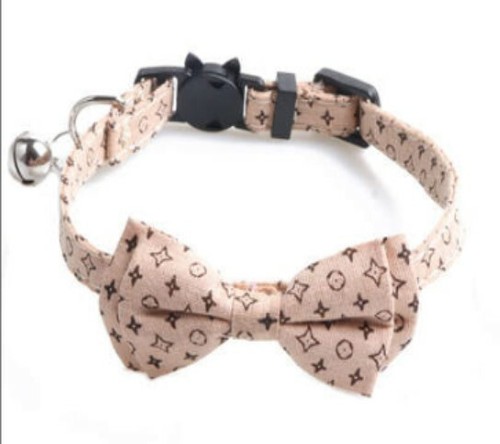 Check Plaid Cat Collar Breakaway - Bow tie Leopard Removable Kitten Silver Bell - 第 19/25 張圖片