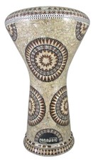 Egyptian Darbuka / Doumbek Drum with Mother of Pearl Hand Inlaid Designs