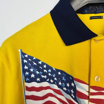 POLO RALPH LAUREN CHAMPIONSHIP GAMES USA OLYMPICS POLO T-SHIRT sz