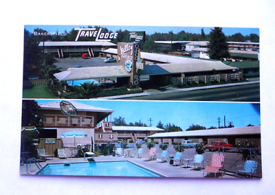 Vintage Postcard  of Bakersfield Travelodge Motel Bakersfield California CA