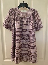 Stella McCartney for babyGap Silk Dress Purple Short Sleeve Lined Girls Size 5T