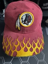 Vintage Reebok NFL Washington Redskins Hat Flames