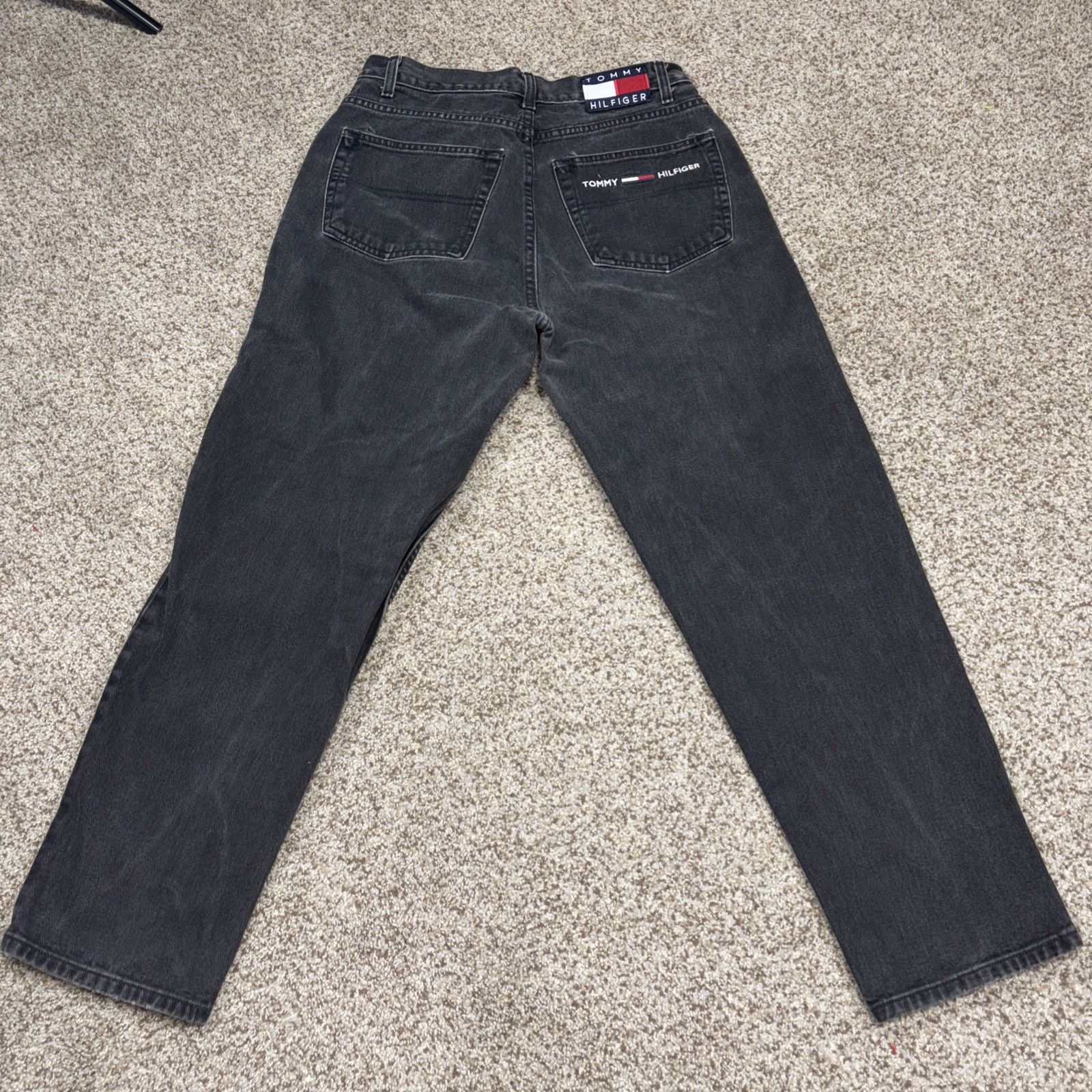 Vintage Tommy Hilfiger Men’s Black 33x30 Fits 30 X 29 Freedom Jean Vtg - View 13