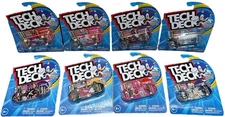 Tech Deck Finesse Sonic The Hedgehog Full Series Complete Set 8 Piece Bundle