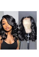 14 Inch Bob Wig Human Hair 13x4 Body Wave Lace Front Wigs Human Hair Pre Plucked