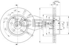 Bremsscheiben f&uuml;r Mercedes CLS Coupe W211 Limo Vf211 S211 Kombi 02-10