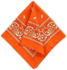 Large Bandana Headband - Handkerchief Bandanas for Men & Women - Paisley Bandana