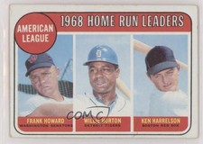 1969 Topps League Leaders Frank Howard Willie Horton Ken Harrelson #5 12g7
