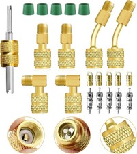 Wells R410A Mini Split Adapter Kit 12PCS 5/16 Female to 1/4 Male Adapter HVAC...