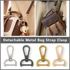 Detachable Snap Hook Swivel Clasp with Screw Bar Bag Handbag Shoulder Strap Belt