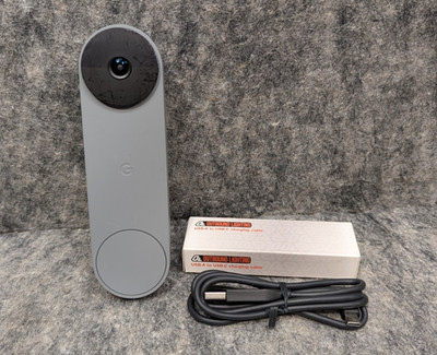 Google Nest GWX3T WiFi Smart Video Doorbell - Battery - Ash  Works 