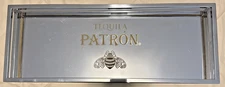Patron Tequila Mirrored Tray w/ Railing - 19” Long