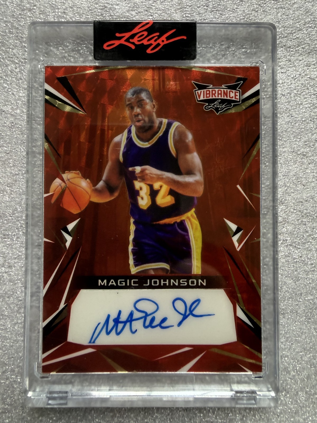 MAGIC JOHNSON 2023 Leaf Vibrance Autograph #BA-MJ1 (1/1 ) Lakers