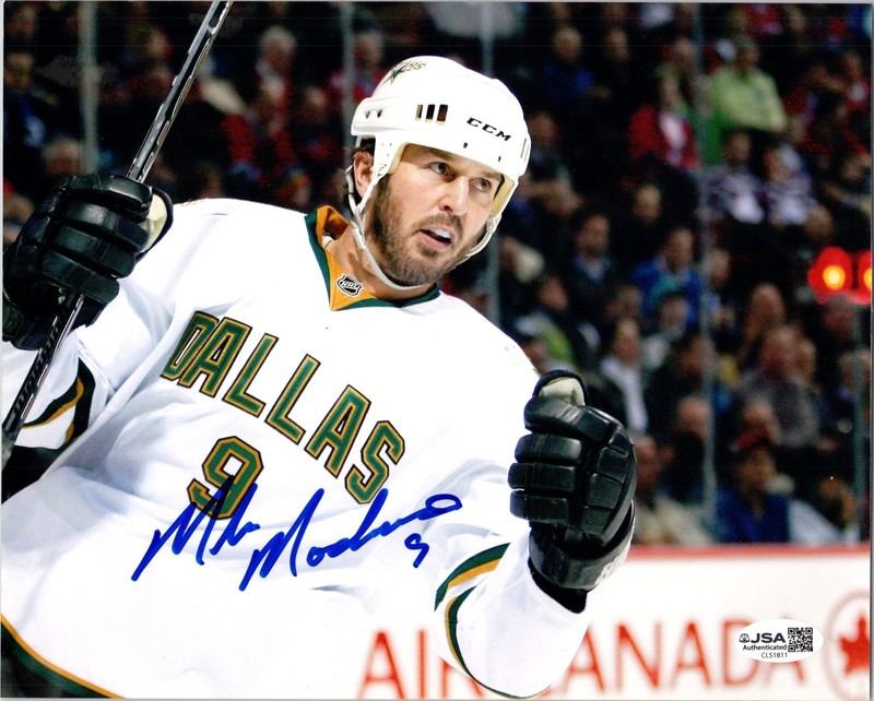 Mike Modano Signed Dallas Stars Autographed 8x10 Photo JSA Authenticated